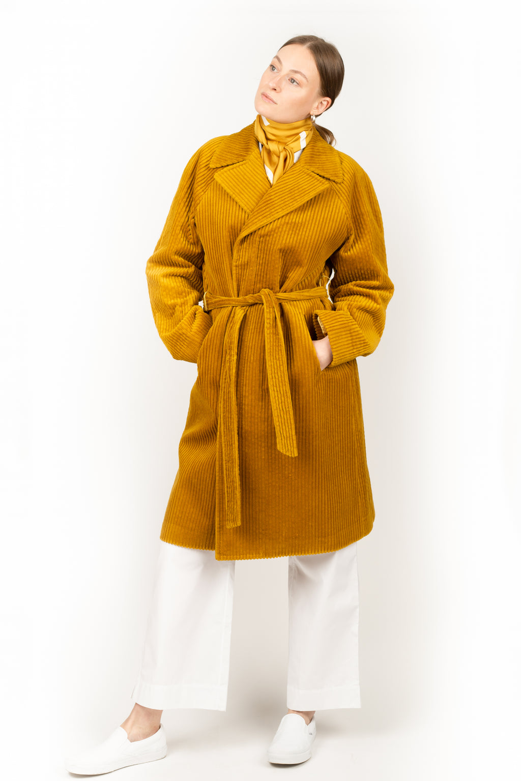 The Robe Coat Yellow Cord