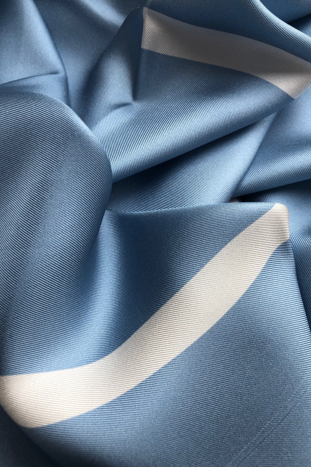 Icon Scarf, light blue silk