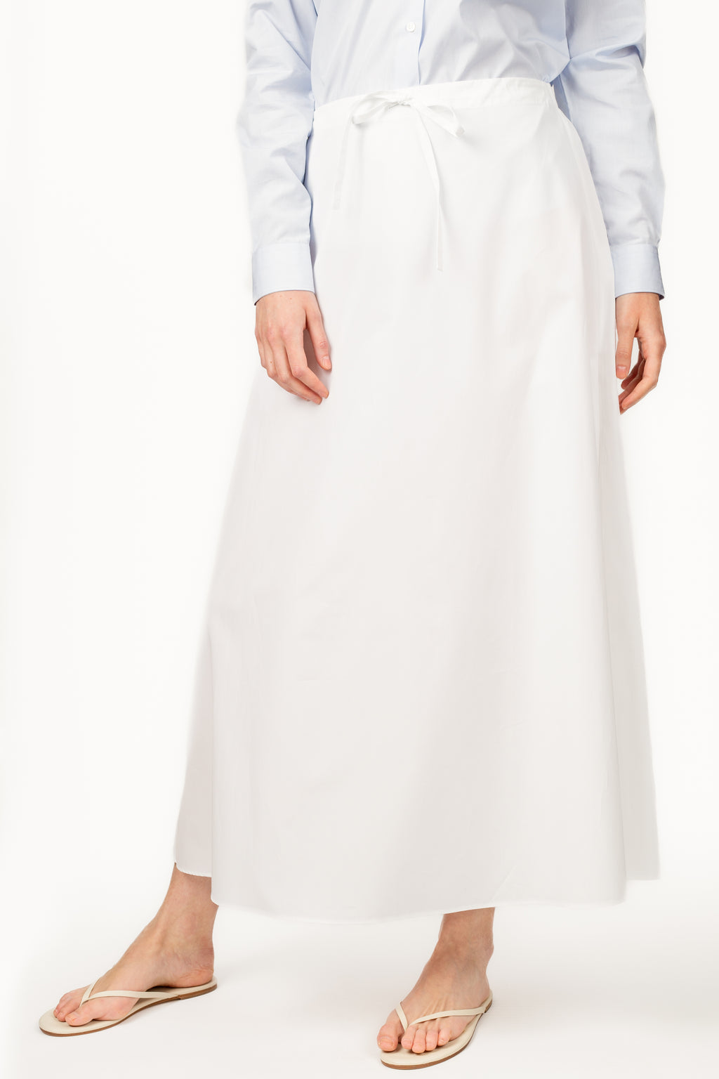 The Long Skirt White Cotton