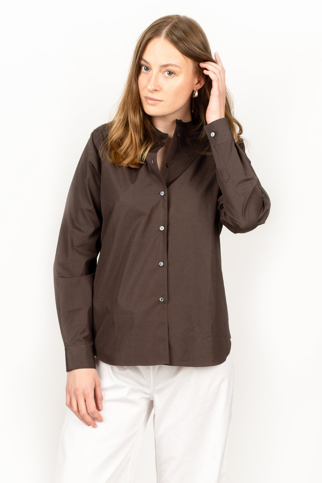The Classic Shirt Brown Cotton